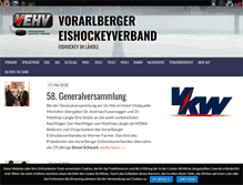 Tablet Screenshot of eishockey-vbg.at